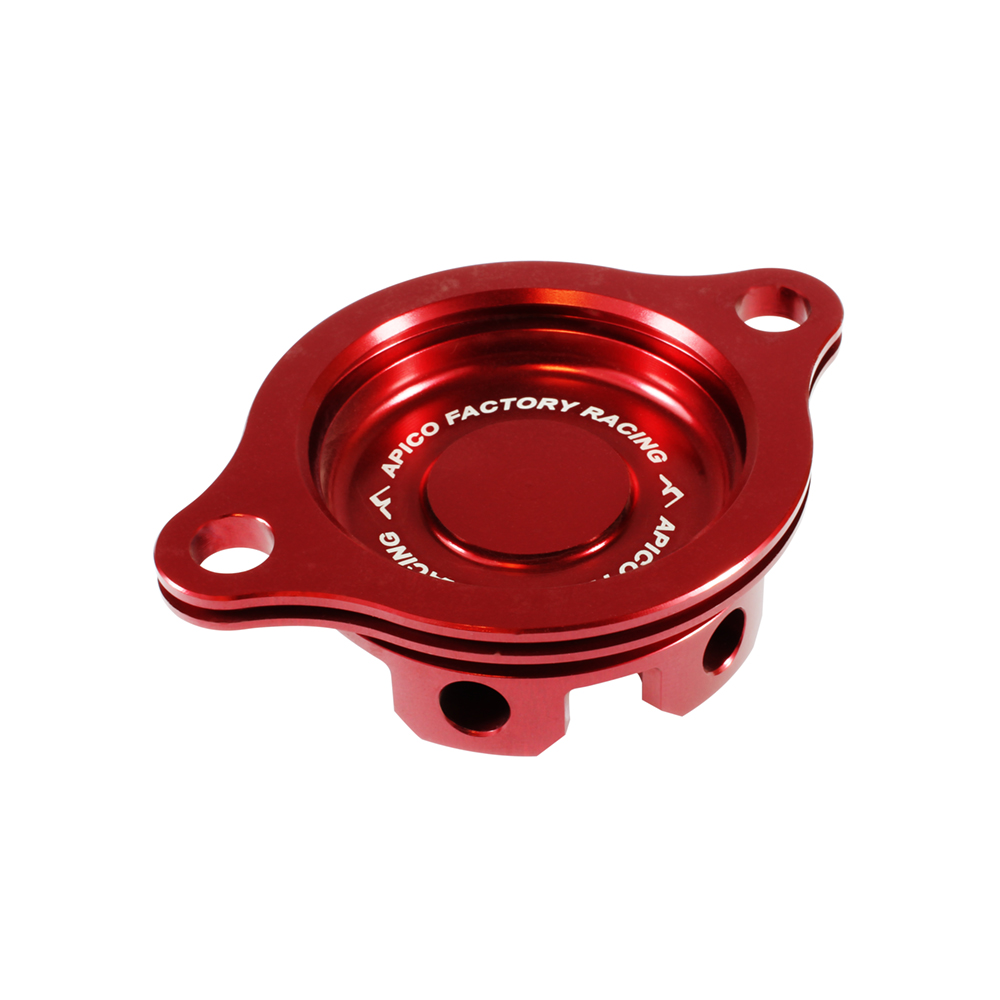 OIL FILTER COVER HONDA CRF150R 07-26 RED